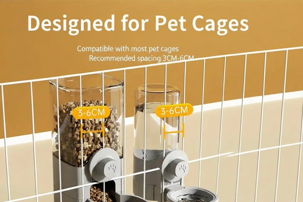 Automatic Pet Water Dispenser &amp; Feeder Bowl for Cats, Dogs &amp; Rabbits