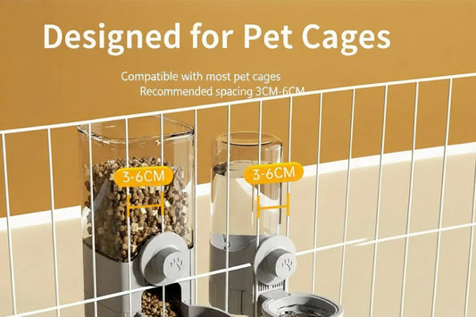 Automatic Pet Water Dispenser &amp; Feeder Bowl for Cats, Dogs &amp; Rabbits