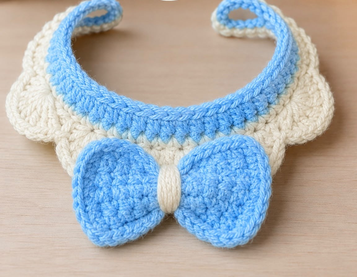 Handmade Soft & Stylish Crochet Cat Collar