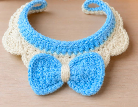 Handmade Soft & Stylish Crochet Cat Collar