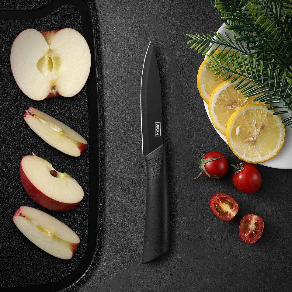Premium 3-Piece Kitchen Knife Set with Wooden Block