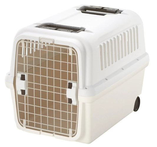 Hard-Sided Pet Carrier with 2 Doors for Cat & Medium Dog