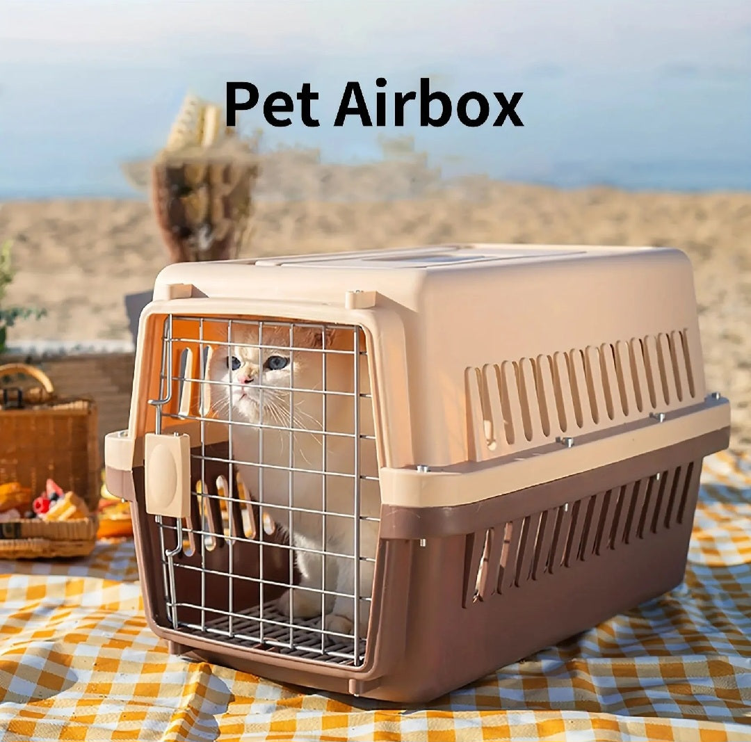Hard-Sided Pet Carrier with 2 Doors for Cat & Medium Dog