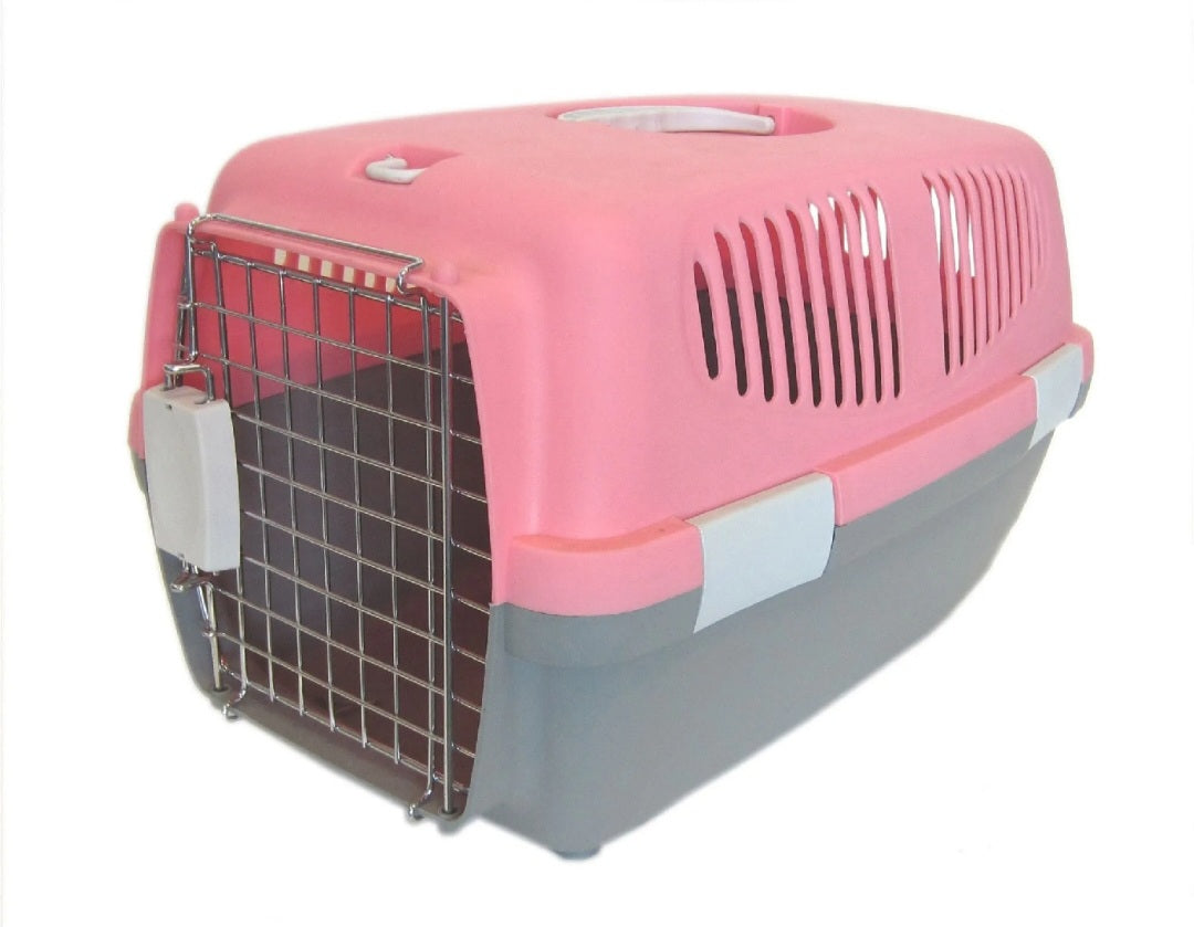 Hard-Sided Pet Carrier with 2 Doors for Cat & Medium Dog