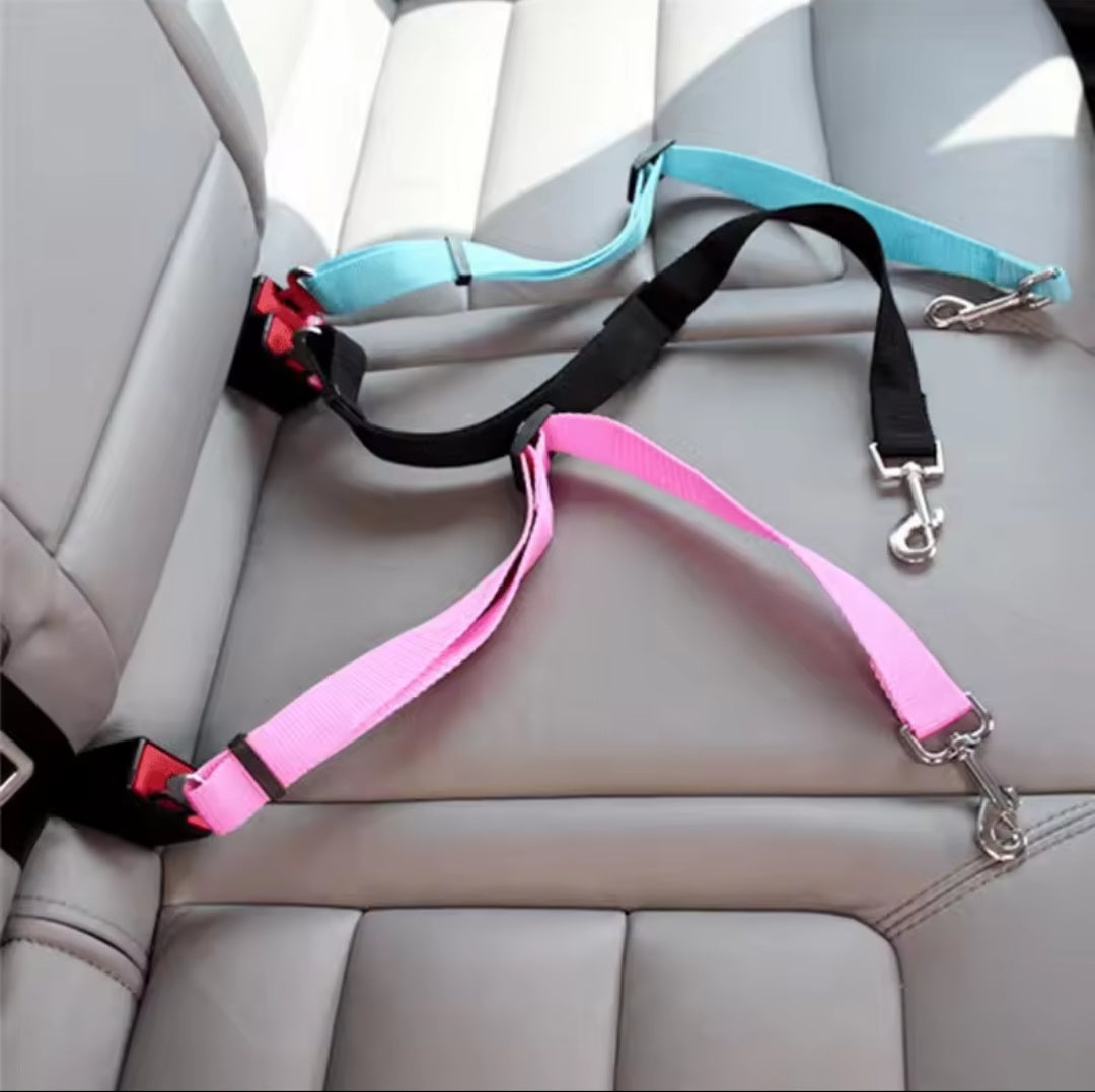 Pet Dog Car Seat Safety Harness - Adjustable Elastic Buffer Anti-Shock Leash, Anti-Pull Vehicle Safety Strap for Dogs & Cats Travel