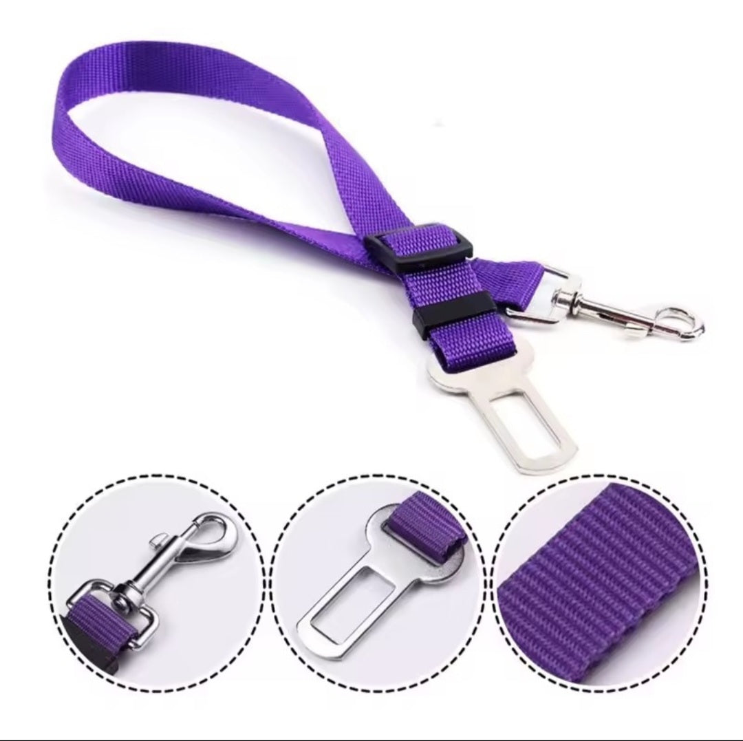 Pet Dog Car Seat Safety Harness - Adjustable Elastic Buffer Anti-Shock Leash, Anti-Pull Vehicle Safety Strap for Dogs & Cats Travel