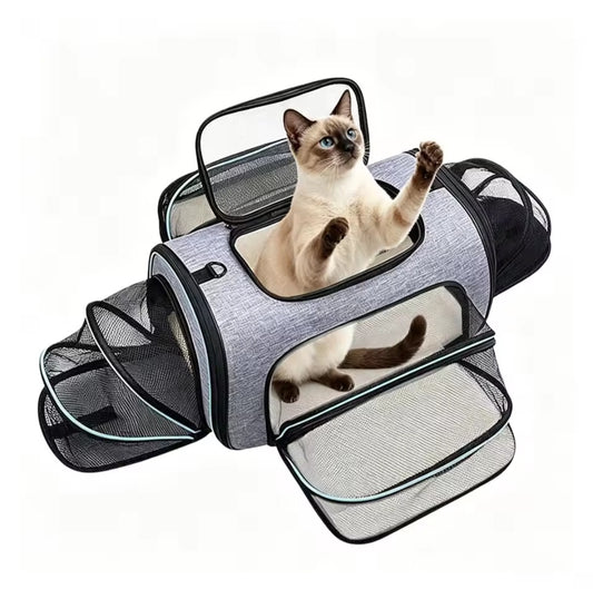 Pet Carrier Backpack - Portable Breathable Foldable Light Comfort Travel Bag for Cats Dogs Small Medium Pets