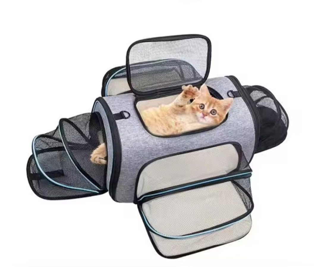 Pet Carrier Backpack - Portable Breathable Foldable Light Comfort Travel Bag for Cats Dogs Small Medium Pets