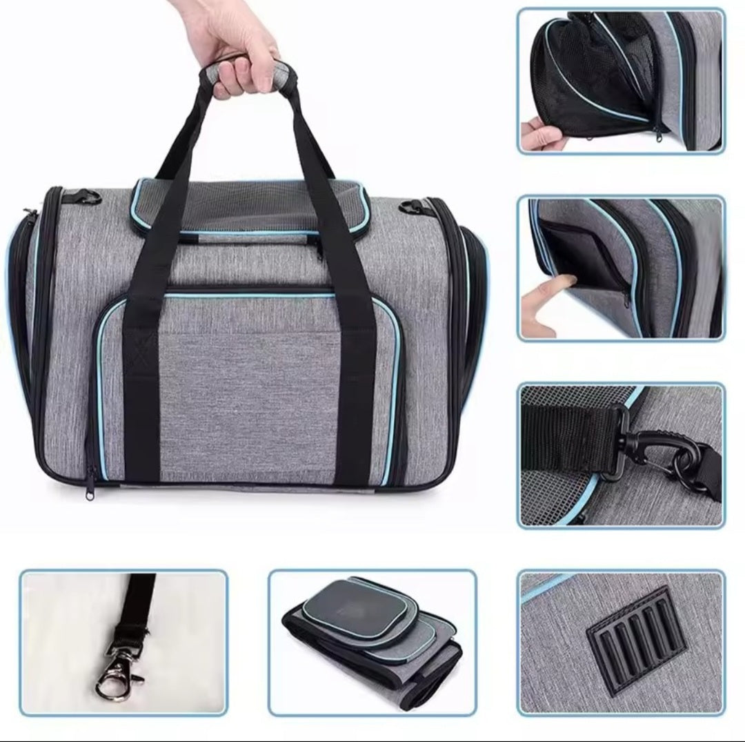 Pet Carrier Backpack - Portable Breathable Foldable Light Comfort Travel Bag for Cats Dogs Small Medium Pets