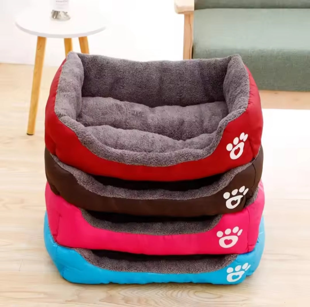 Pet Large Dog Bed - Warm House Candy-Colored Square Nest Kennel for Small Medium Large Dogs, Cats & Puppies