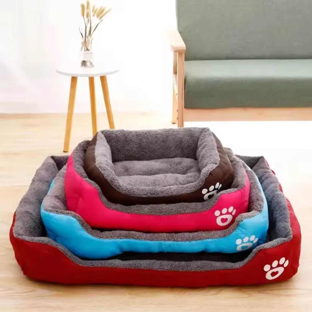 Pet Large Dog Bed - Warm House Candy-Colored Square Nest Kennel for Small Medium Large Dogs, Cats & Puppies
