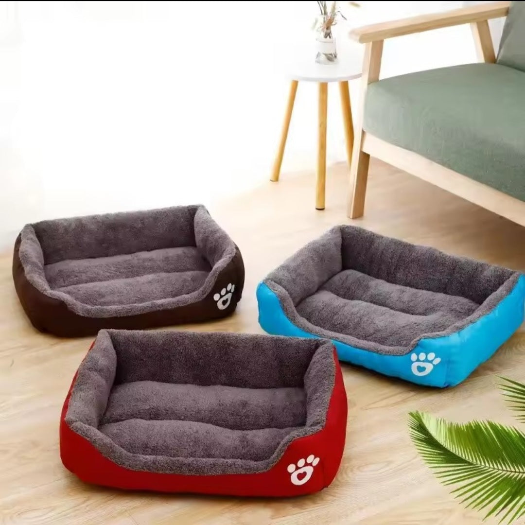Pet Large Dog Bed - Warm House Candy-Colored Square Nest Kennel for Small Medium Large Dogs, Cats & Puppies