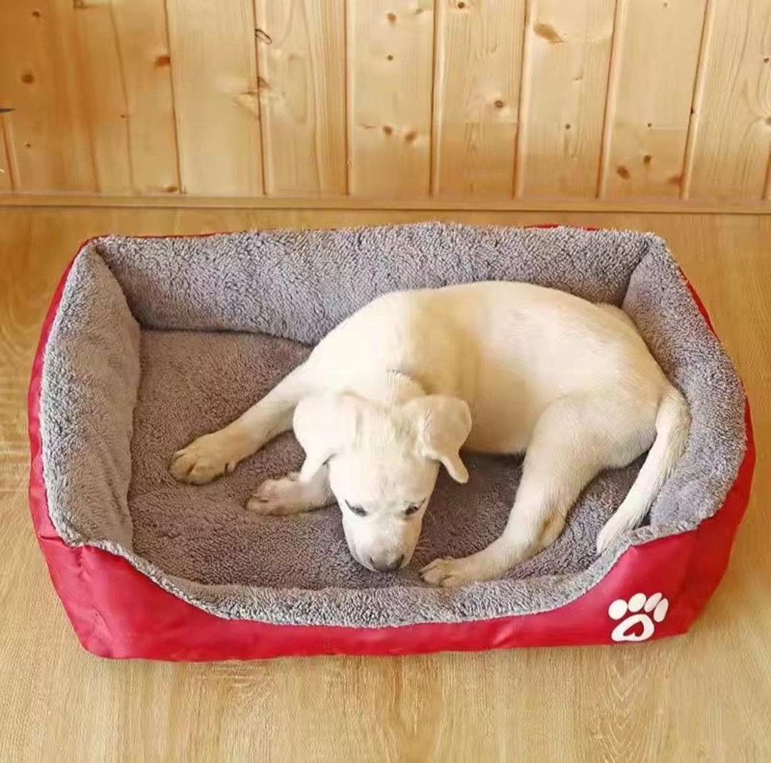 Pet Large Dog Bed - Warm House Candy-Colored Square Nest Kennel for Small Medium Large Dogs, Cats & Puppies