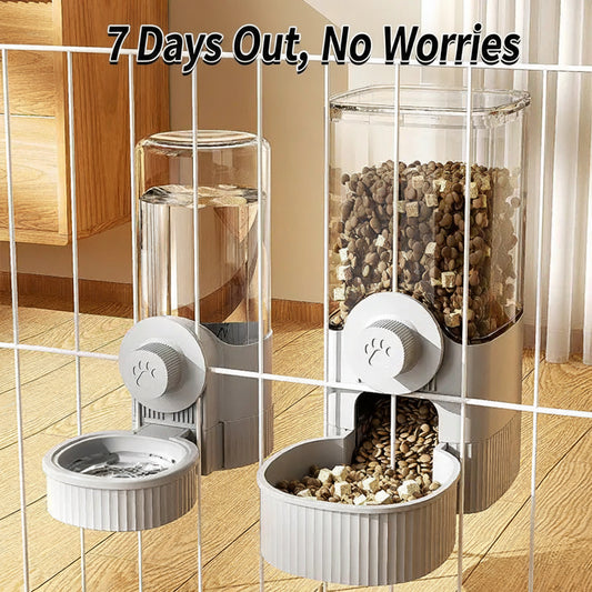 Automatic Pet Water Dispenser &amp; Feeder Bowl for Cats, Dogs &amp; Rabbits